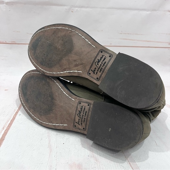 Sam Edelman Olive Army Green Nubuck Suede Mackay Lace Up Ankle Combat Moto Boots - Picture 7 of 9